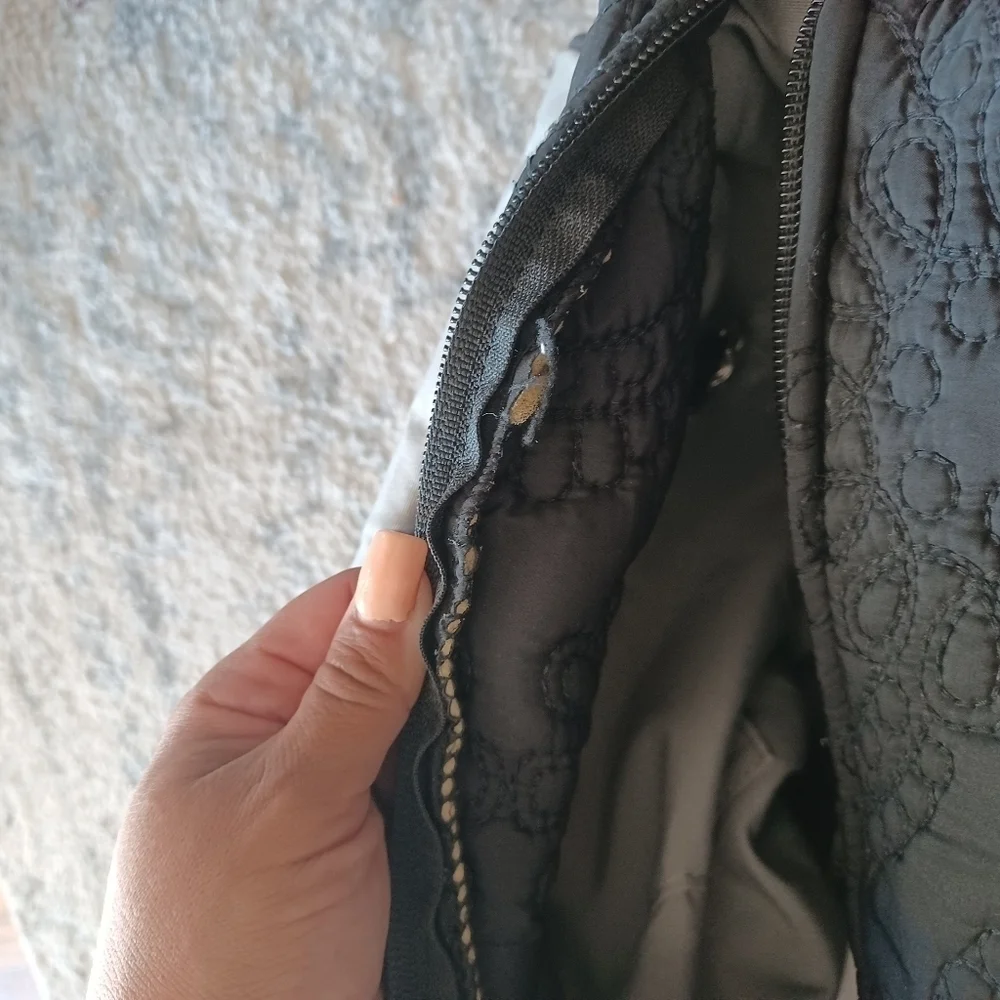 Petunia Pickle Bottom Embossed Black Diaper Bag